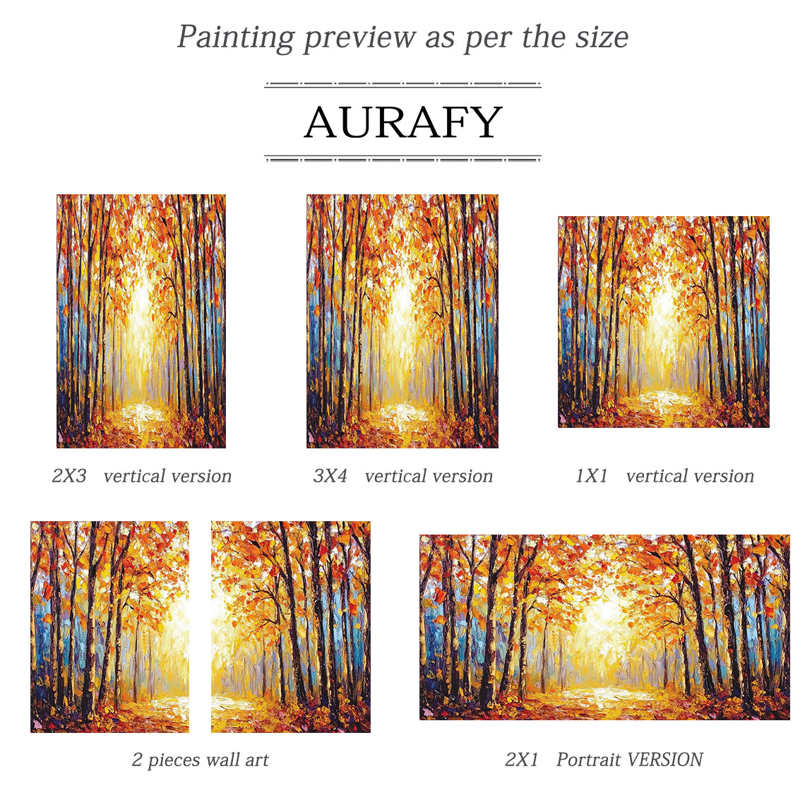 Colorful Landscape Wall Art Rustic Natural Home Decor Piece AURA308