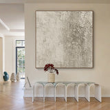 Beige Abstract Plaster Textured Art with Tactile Peeling Surface Vertical Lines Wabi-Sabi Style AURA452