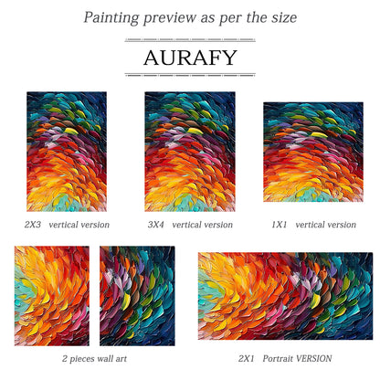 Modern Abstract 3D Textured Colorful Living Room Wall Art Painting AURA167