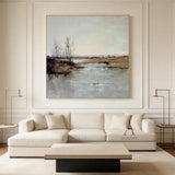 General Abstract Brown Beige Modern Wall Art for Home Decor AURA369