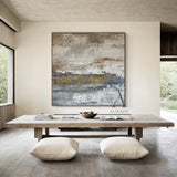 Wabi Sabi Gray Blue Rustic Ceramic Vase Living Room Decor AURA243