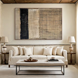 Textured Wabi Sabi Brown Black Wall Art Living Room Decor AURA199