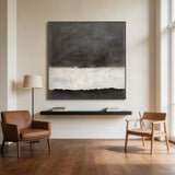 Abstract Black Beige Wall Art for Modern Home Decor AURA277