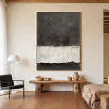 Abstract Black Beige Wall Art for Modern Home Decor AURA277
