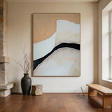 Minimalist Beige Brown Wall Art for Living Room Home Decor AURA381