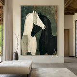 Cute Green Animal Wall Art for Modern Living Room Decor AURA335