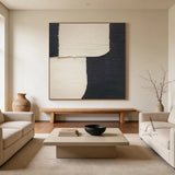 Minimalist Black Beige Wall Art for Home Living Room Decor AURA379