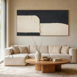 Minimalist Black Beige Wall Art for Home Living Room Decor AURA379