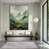 Stylish Natural Green Landscape Wall Decor for Living Room AURA310