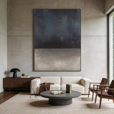 Minimalist Black and Beige Wall Art for Modern Home Decor AURA382