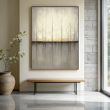 Abstract Beige Gray Modern Wall Art Decor for Living Room AURA360