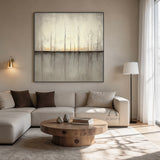 Abstract Beige Gray Modern Wall Art Decor for Living Room AURA360
