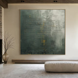 Unique Green Abstract Textured Wall Art for Modern Living Room -AURA176