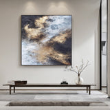 Modern Black General Abstract Wall Art for Living Room Decor AURA246