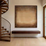 Modern Brown General Abstract Wall Art Print for Home Decor AURA351
