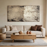 Modern General Abstract Beige Brown Wall Art for Living Room AURA350
