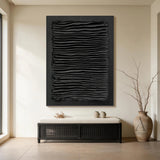 Modern General Abstract Black Wall Art for Home Office Decor AURA276
