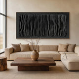 Modern General Abstract Black Wall Art for Home Office Decor AURA276