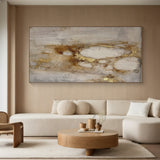 General Abstract Gray Brown Modern Living Room Wall Decor Art - AURA181