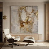 General Abstract Gray Brown Modern Living Room Wall Decor Art - AURA181