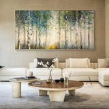 Vibrant Green Landscape Wall Art Modern Natural Home Decor Print AURA309