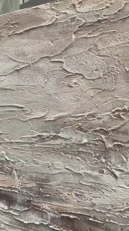 Wabi Sabi Textured Beige Brown Abstract Wall Art Home Decor AURA217