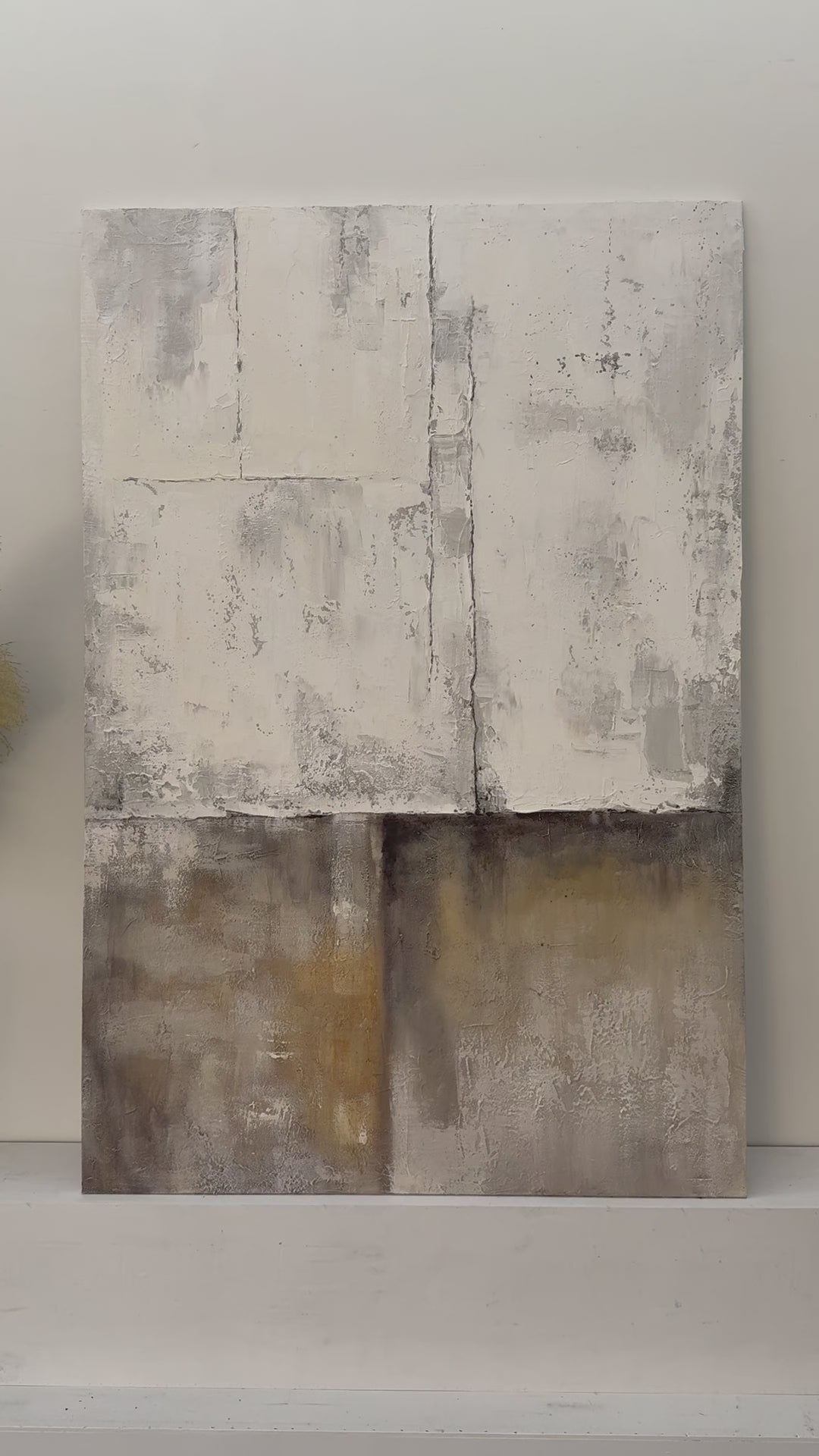 Beige General Abstract Wall Art for Modern Living Room Decor AURA287