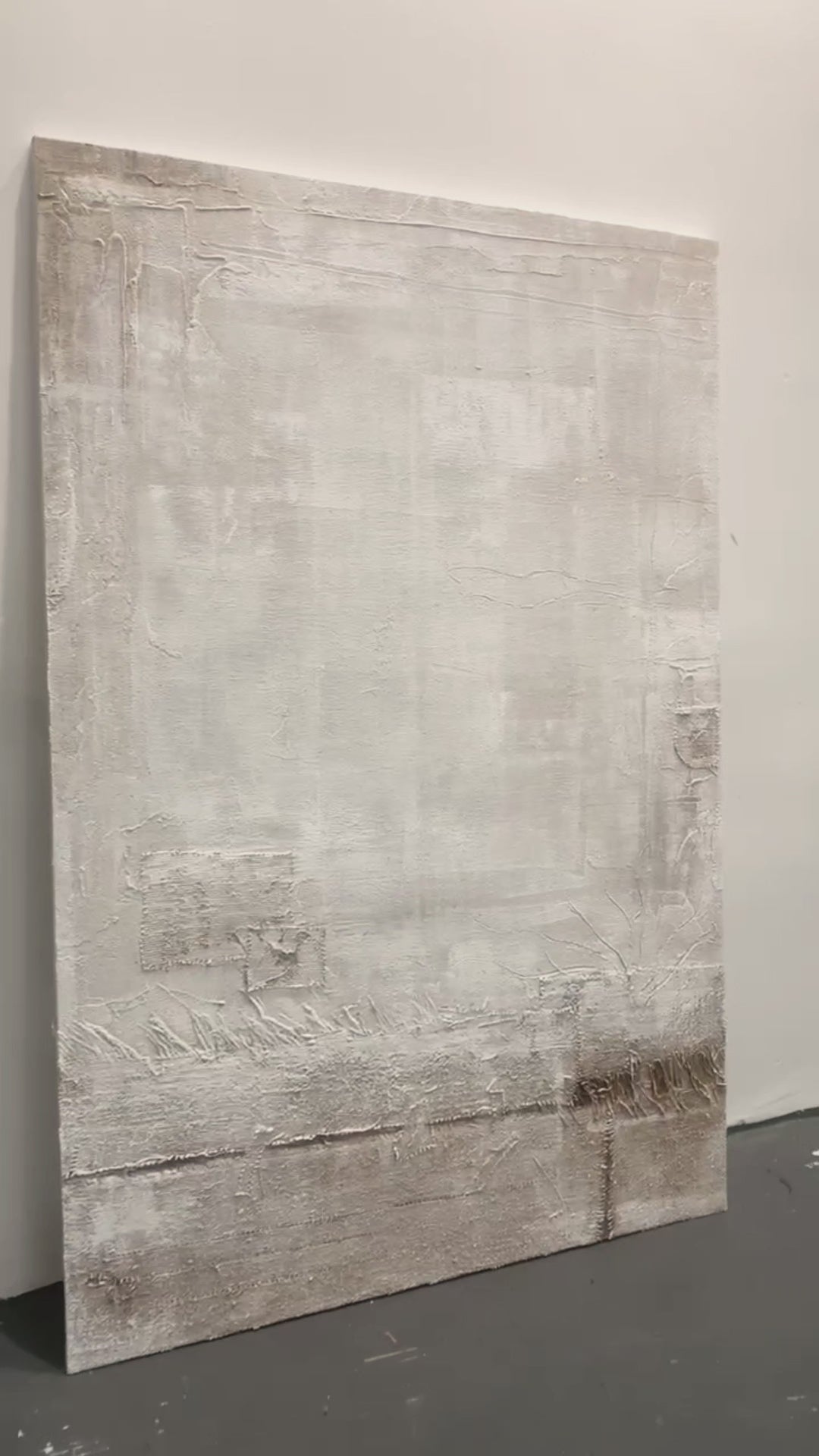 Quiet Patina-Beige & Brown Wabi-Sabi Art-AURA072