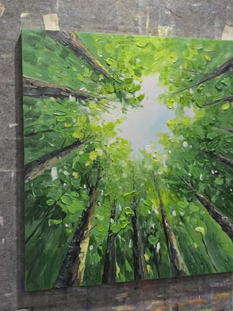 Green Landscape Modern Natural Style Art for Home Decor AURA322