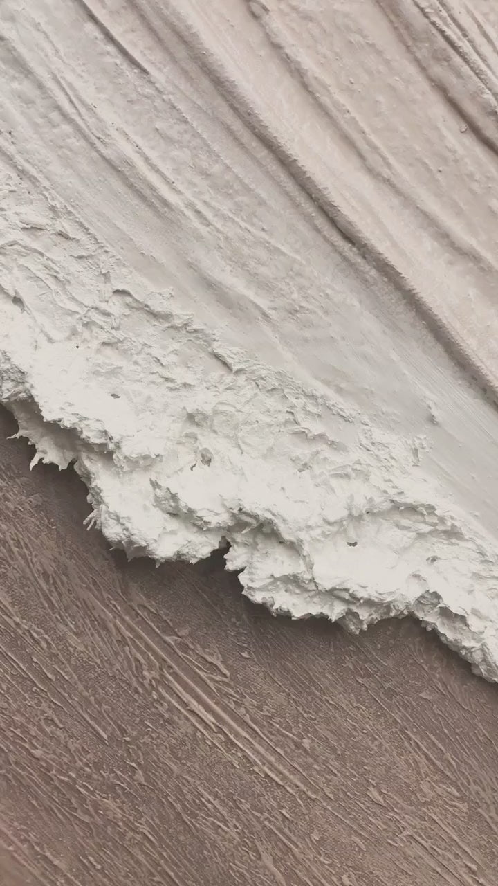 Minimalist Grid Texture Wall Art-Warm Beige Tones-AURA060