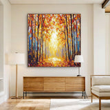 Colorful Landscape Wall Art Rustic Natural Home Decor Piece AURA308