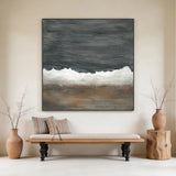 General Abstract Black Brown Wall Art for Living Room Decor AURA279