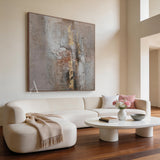 Beige Wabi Sabi Soft Cushion for Cozy Living Room Decor AURA258