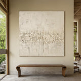 Beige Wabi Sabi Abstract Textured Wall Art for Living Room AURA205