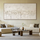Beige Wabi Sabi Abstract Textured Wall Art for Living Room AURA205