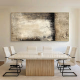 Wabi Sabi Beige Abstract Art with Handcrafted Scratch Textures Mottled Fade Layered Applications AURA584