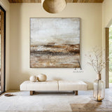 Wabi Sabi Style Beige Brown Living Room Decor Piece AURA249
