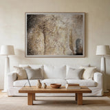 Wabi-Sabi Textured Abstract Wall Art Plaster Tactile Knife Stroke Japandi Minimalist Luxe Neutral Home Decor AURA732