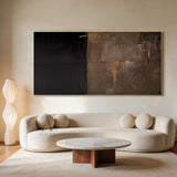 WABI SABI Brown Black Ceramic Tray for Home Tabletop Decor AURA268
