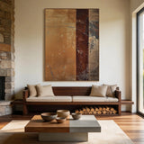 Brown General Abstract Wall Art for Modern Living Room Decor AURA356