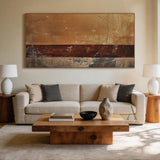 Brown General Abstract Wall Art for Modern Living Room Decor AURA356