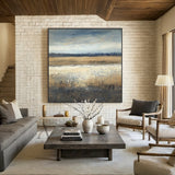 Wabi Sabi Beige Brown Black Color Block Abstract Wall Art | Textured Japandi Canvas | AURA803