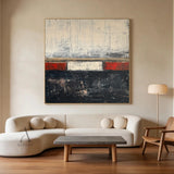 Abstract Black Beige Wall Art for Living Room Home Decor AURA273
