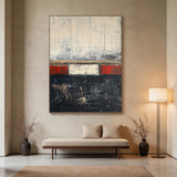Abstract Black Beige Wall Art for Living Room Home Decor AURA273