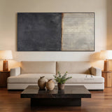 General Abstract Black Beige Wall Art Living Room Home Decor AURA364