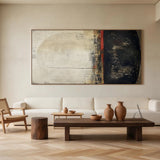 WABI SABI Beige Black Minimalist Home Decor for Living Room AURA302
