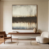 Wabi Sabi Beige Black Minimalist Home Decor Accent Piece AURA304