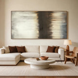 Wabi Sabi Beige Black Minimalist Home Decor Accent Piece AURA304