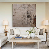 Gray Wabi Sabi Ceramic Vase for Minimalist Living Room Decor AURA242