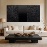 Black General Abstract Wall Art for Modern Home Decor AURA272